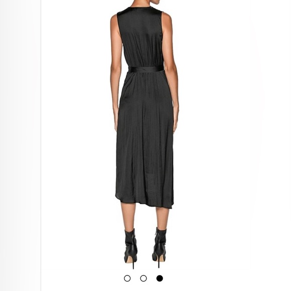 Stunning asymmetric black Cue dress size 12 - Picture 4 of 4